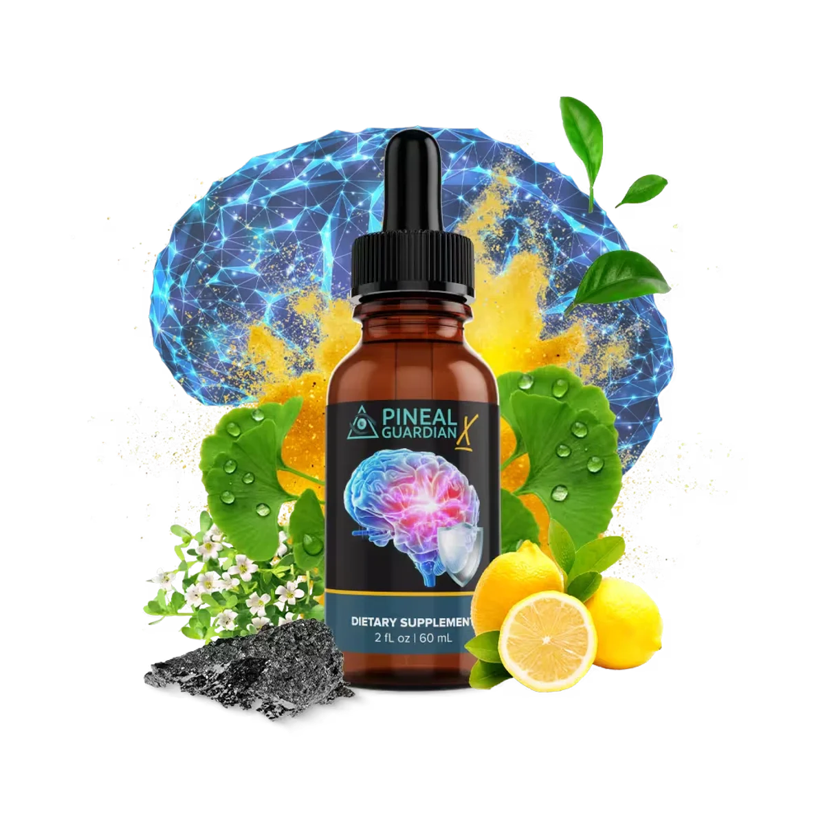 Pineal Guardian X Cognitive Relief Supplement — Front Label